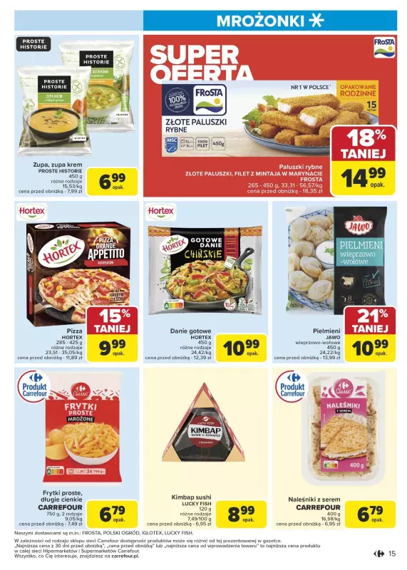 Carrefour Market - gazetka promocyjna Gazetka Carrefour Market od poniedziałku od poniedziałku 20.01 do niedzieli 26.01 - strona 15