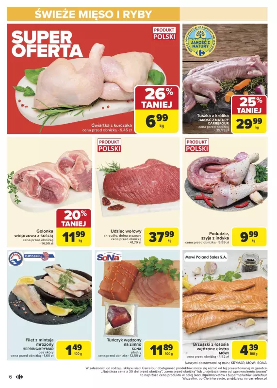 Carrefour Market - gazetka promocyjna Gazetka Carrefour Market od poniedziałku od poniedziałku 20.01 do niedzieli 26.01 - strona 6