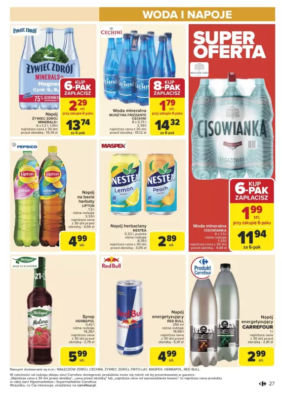 Carrefour Market - gazetka promocyjna Gazetka Carrefour Market od poniedziałku od poniedziałku 20.01 do niedzieli 26.01 - strona 27