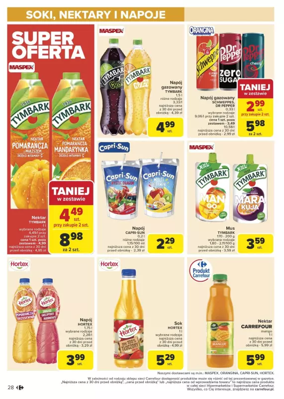 Carrefour Market - gazetka promocyjna Gazetka Carrefour Market od poniedziałku od poniedziałku 20.01 do niedzieli 26.01 - strona 28