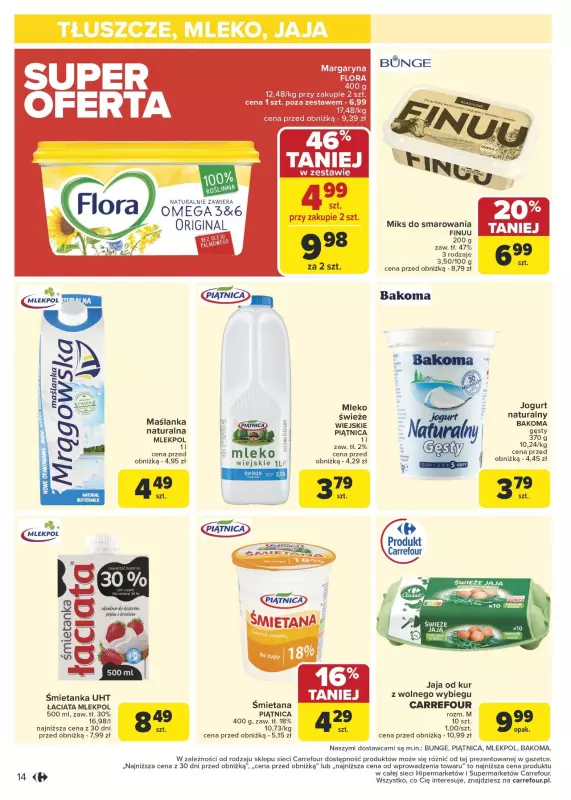 Carrefour Market - gazetka promocyjna Gazetka Carrefour Market od poniedziałku od poniedziałku 20.01 do niedzieli 26.01 - strona 14