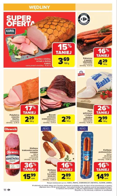 Carrefour Market - gazetka promocyjna Gazetka Carrefour Market od poniedziałku od poniedziałku 27.01 do soboty 01.02 - strona 18