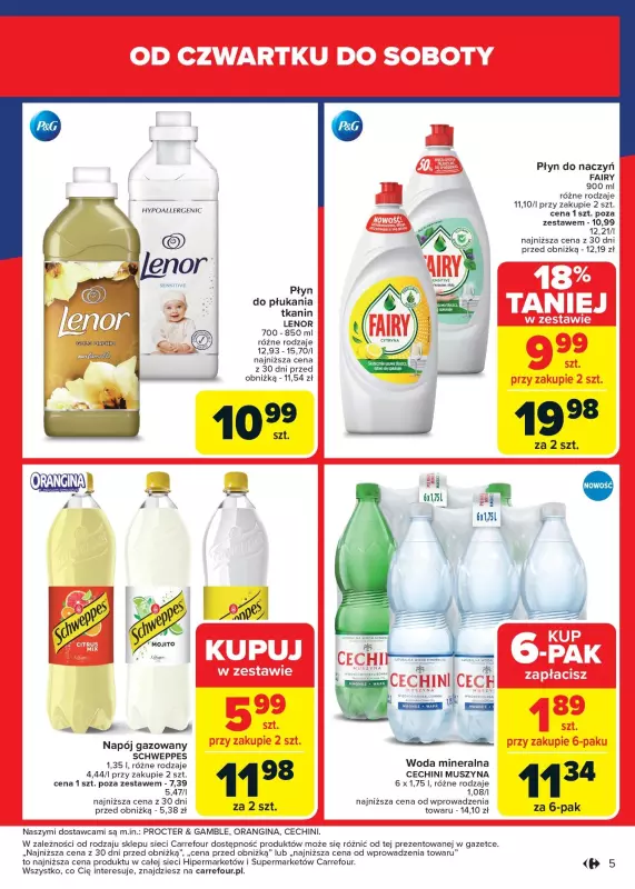 Carrefour Market - gazetka promocyjna Gazetka Łap okazje od czwartku! od czwartku 30.01 do soboty 01.02 - strona 5