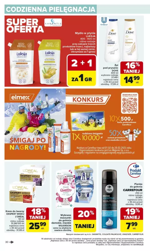 Carrefour Market - gazetka promocyjna Gazetka Carrefour Market od poniedziałku od poniedziałku 03.02 do soboty 08.02 - strona 30