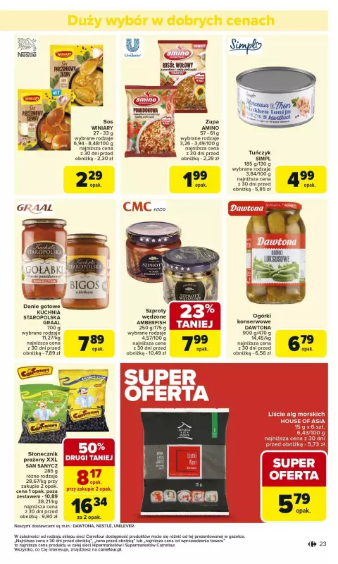 Carrefour Market - gazetka promocyjna Gazetka Carrefour Market od poniedziałku od poniedziałku 03.02 do soboty 08.02 - strona 23