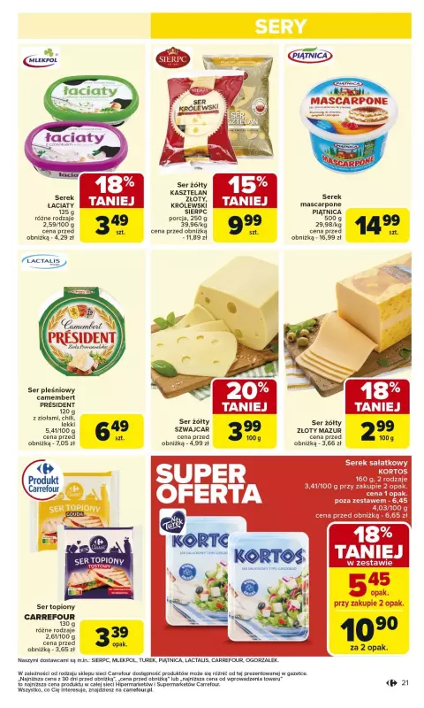 Carrefour Market - gazetka promocyjna Gazetka Carrefour Market od poniedziałku od poniedziałku 03.02 do soboty 08.02 - strona 21