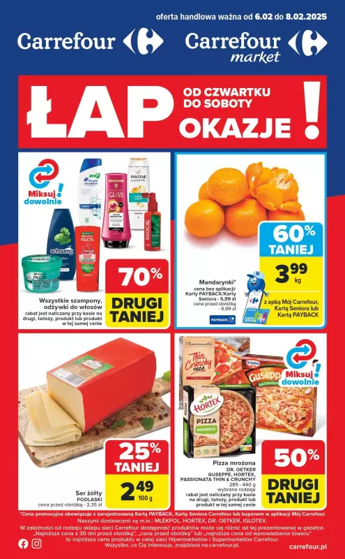 Carrefour Market - gazetka promocyjna Gazetka Łap okazje od czwartku! od czwartku 06.02 do soboty 08.02