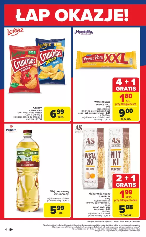 Carrefour Market - gazetka promocyjna Gazetka Łap okazje od czwartku! od czwartku 06.02 do soboty 08.02 - strona 4