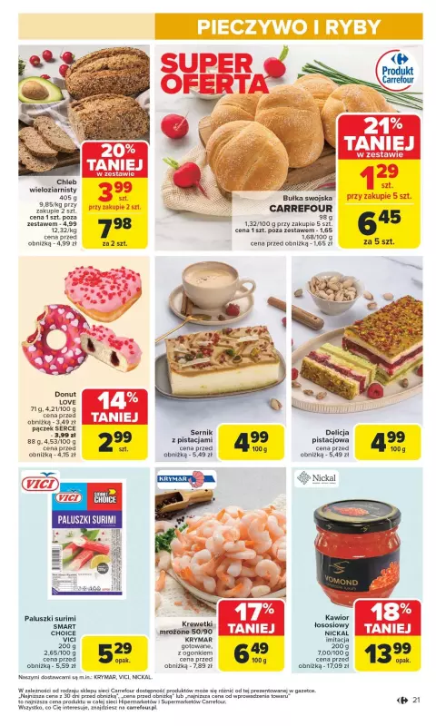 Carrefour Market - gazetka promocyjna Gazetka Carrefour Market od poniedziałku od poniedziałku 10.02 do soboty 15.02 - strona 21