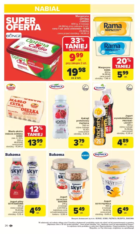 Carrefour Market - gazetka promocyjna Gazetka Carrefour Market od poniedziałku od poniedziałku 10.02 do soboty 15.02 - strona 26