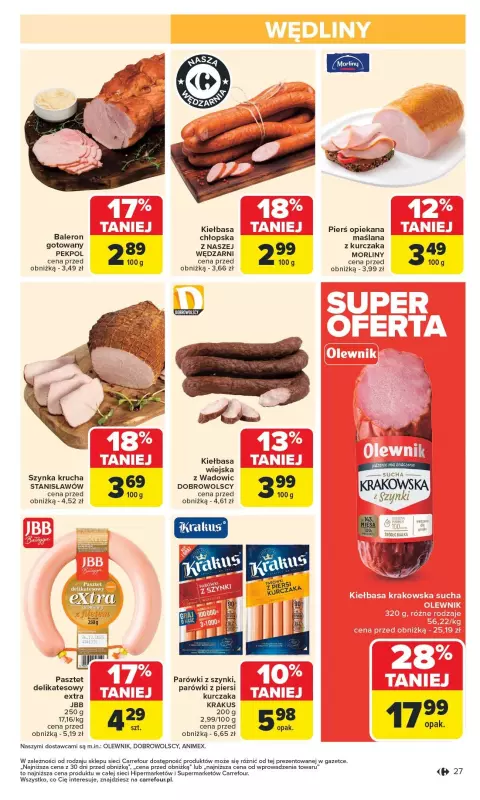 Carrefour Market - gazetka promocyjna Gazetka Carrefour Market od poniedziałku od poniedziałku 10.02 do soboty 15.02 - strona 27