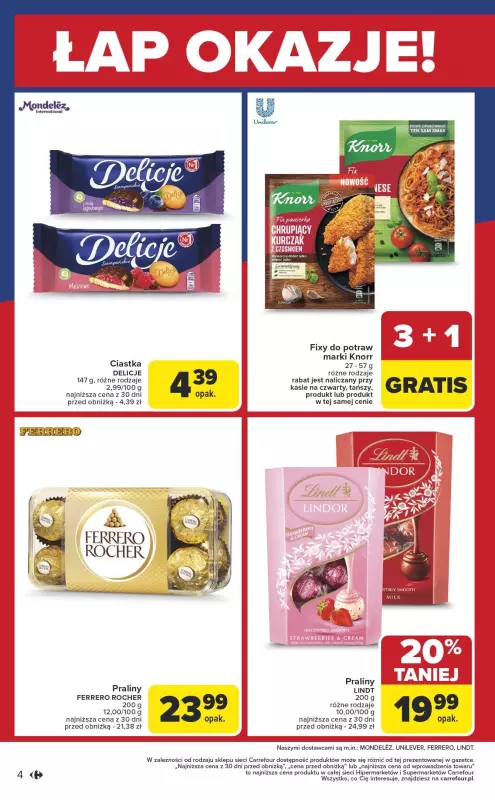 Carrefour Market - gazetka promocyjna Gazetka Łap okazje od czwartku! od czwartku 13.02 do soboty 15.02 - strona 4