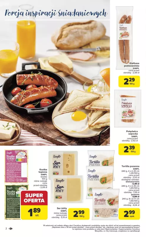 Carrefour Market - gazetka promocyjna Gazetka Stwórz swoje menu z Simpl  do soboty 01.03 - strona 2