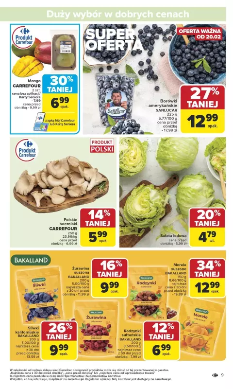 Carrefour Market - gazetka promocyjna Gazetka Carrefour Market od poniedziałku  do soboty 22.02 - strona 9