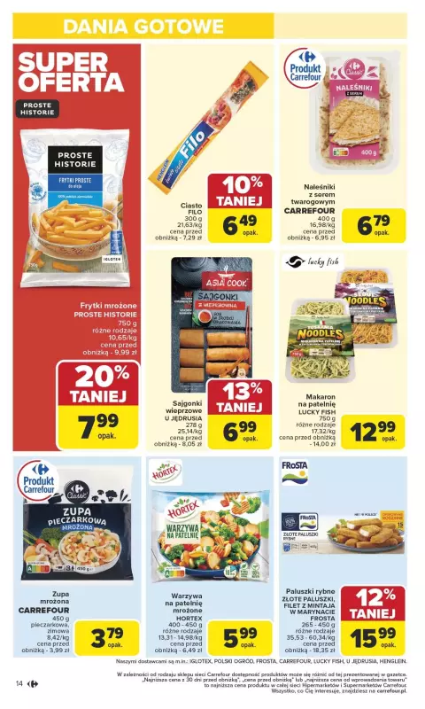 Carrefour Market - gazetka promocyjna Gazetka Carrefour Market od poniedziałku  do soboty 22.02 - strona 14