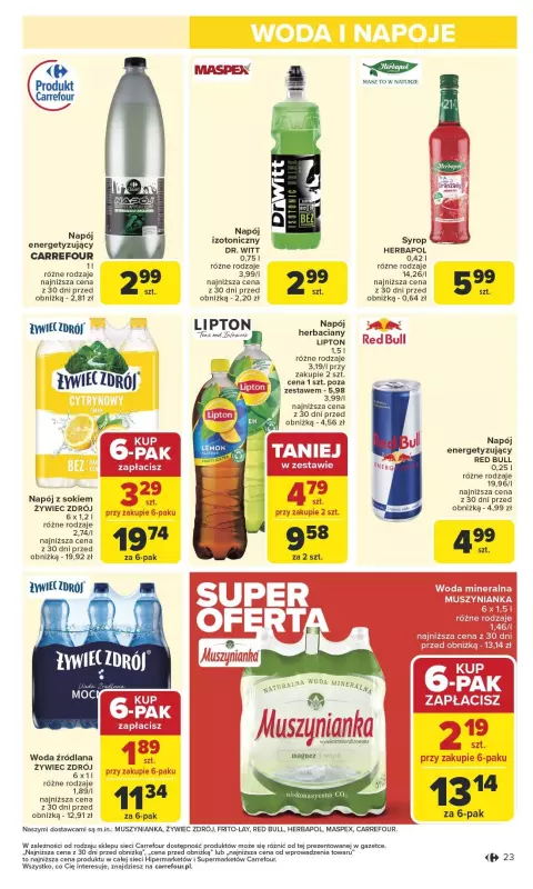 Carrefour Market - gazetka promocyjna Gazetka Carrefour Market od poniedziałku  do soboty 22.02 - strona 23