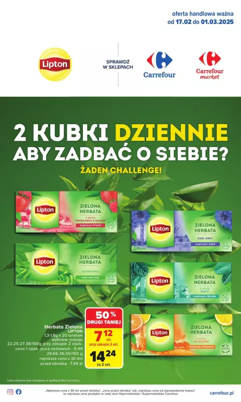 Carrefour Market - gazetka promocyjna Gazetka Zadbaj o siebie  do soboty 01.03