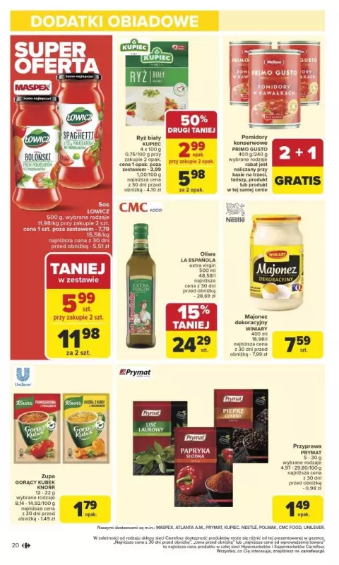 Carrefour Market - gazetka promocyjna Gazetka Carrefour Market od poniedziałku od poniedziałku 24.02 do soboty 01.03 - strona 20