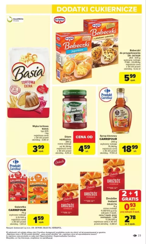 Carrefour Market - gazetka promocyjna Gazetka Carrefour Market od poniedziałku od poniedziałku 24.02 do soboty 01.03 - strona 23