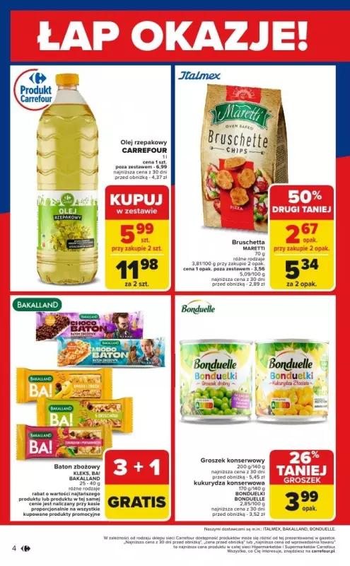 Carrefour Market - gazetka promocyjna Gazetka Łap okazje od czwartku! od czwartku 27.02 do soboty 01.03 - strona 4