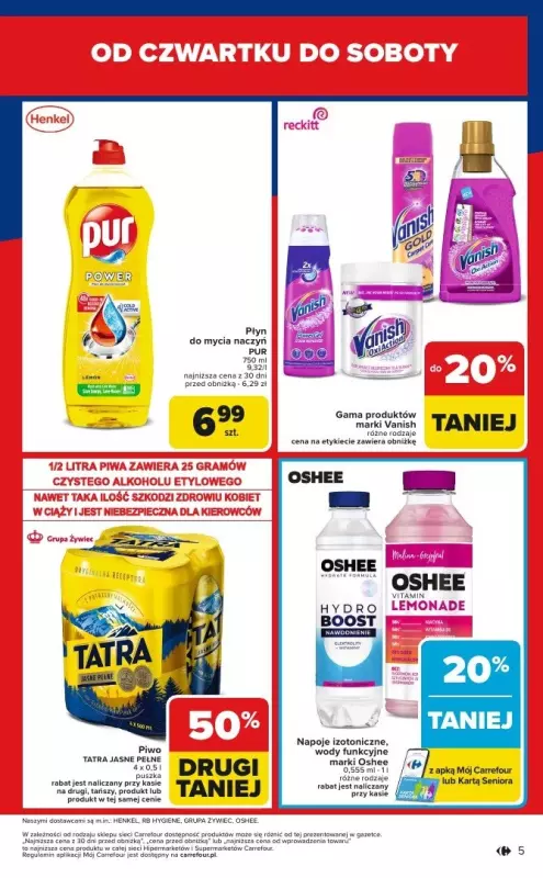 Carrefour Market - gazetka promocyjna Gazetka Łap okazje od czwartku! od czwartku 27.02 do soboty 01.03 - strona 5