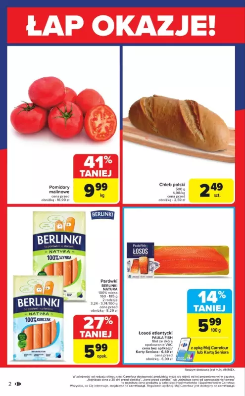 Carrefour Market - gazetka promocyjna Gazetka Łap okazje od czwartku!  do soboty 15.03 - strona 2