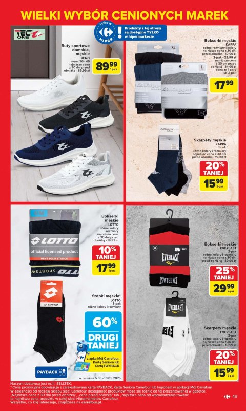Carrefour Market - gazetka promocyjna Gazetka Znane marki, okazyjne ceny  do soboty 17.05 - strona 49