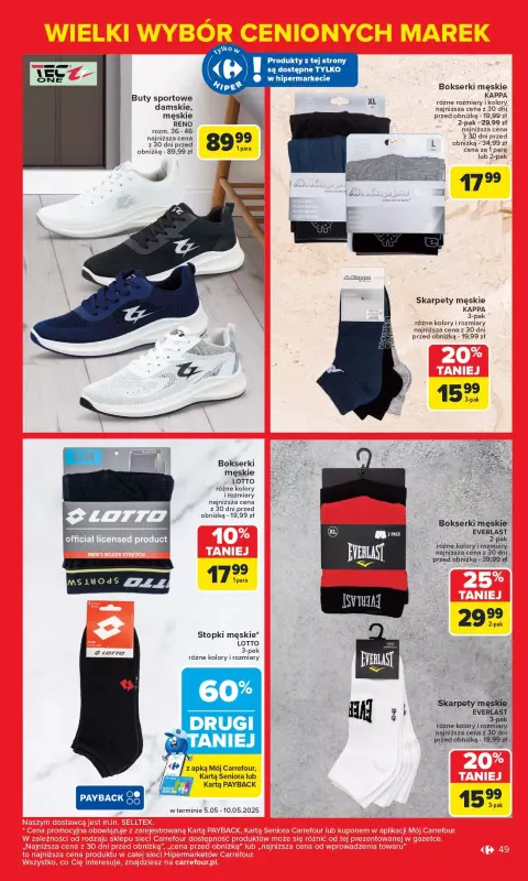 Carrefour Market - gazetka promocyjna Gazetka Znane marki, okazyjne ceny  do soboty 17.05 - strona 49