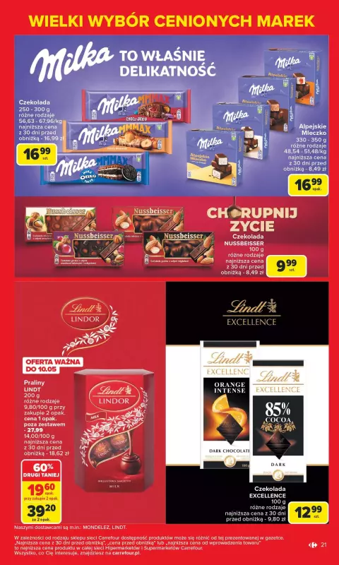 Carrefour Market - gazetka promocyjna Gazetka Znane marki, okazyjne ceny  do soboty 17.05 - strona 21