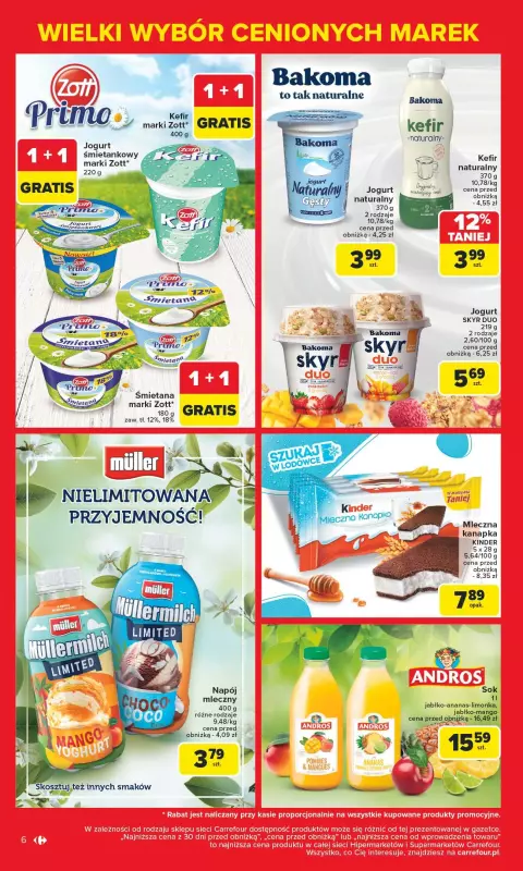 Carrefour Market - gazetka promocyjna Gazetka Znane marki, okazyjne ceny  do soboty 17.05 - strona 6