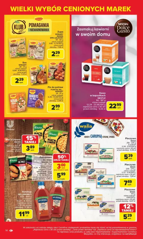Carrefour Market - gazetka promocyjna Gazetka Znane marki, okazyjne ceny  do soboty 17.05 - strona 14