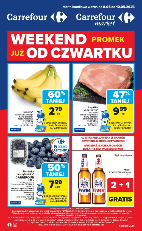 Carrefour Market - gazetka promocyjna Weekend promek już od czwartku  