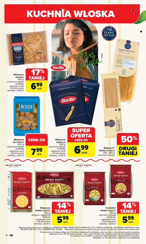 Carrefour Market - gazetka promocyjna Gazetka Kuchnia Włoska  do soboty 24.05 - strona 8