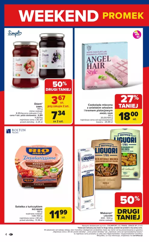 Carrefour Market - gazetka promocyjna Gazetka Weekend promek już od czwartku  do soboty 17.05 - strona 4