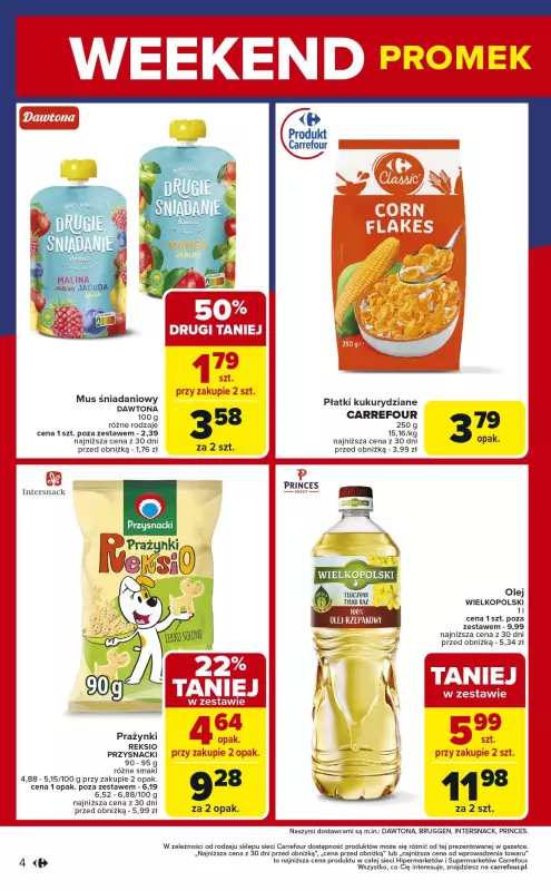 Carrefour Market - gazetka promocyjna Weekend promek już od czwartku  do soboty 31.05 - strona 4