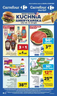 Carrefour Market - gazetka promocyjna Gazetka Kuchnia Amerykańska od poniedziałku 26.05 do soboty 07.06