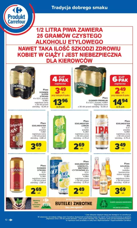Carrefour Market - gazetka promocyjna Gazetka Produkt Carrefour od poniedziałku  do soboty 14.06 - strona 10