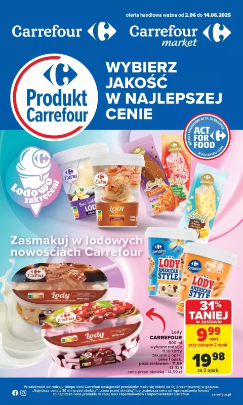 Carrefour Market - gazetka promocyjna Gazetka Produkt Carrefour od poniedziałku  do soboty 14.06