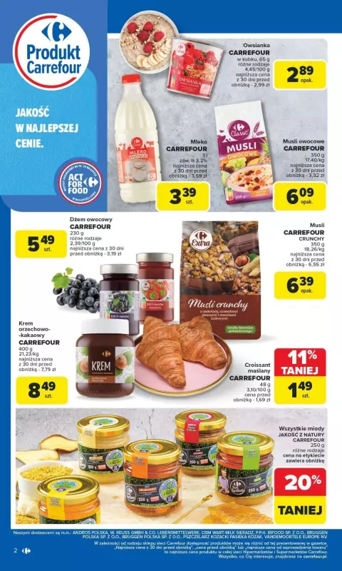 Carrefour Market - gazetka promocyjna Gazetka Produkt Carrefour od poniedziałku  do soboty 14.06 - strona 2