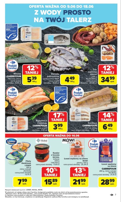 Carrefour Market - gazetka promocyjna Gazetka Carrefour Market od poniedziałku  do soboty 14.06 - strona 9