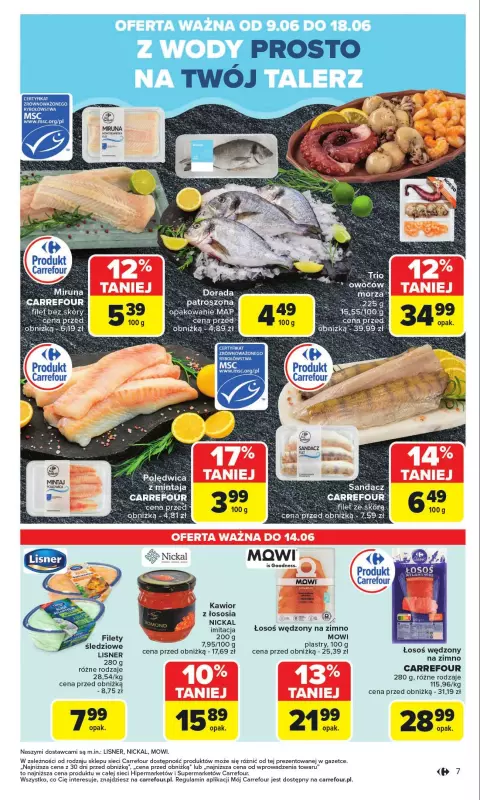 Carrefour Market - gazetka promocyjna Gazetka Carrefour Market od poniedziałku  do soboty 14.06 - strona 9