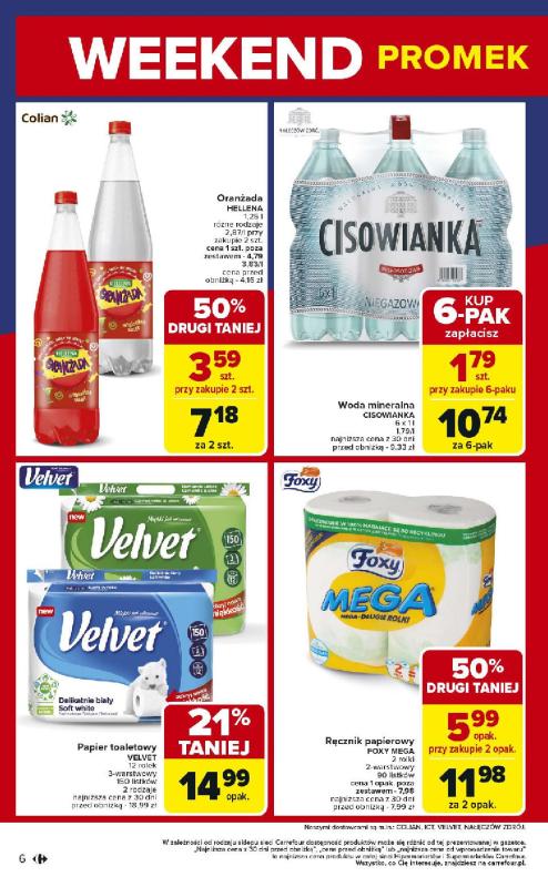 Carrefour Market - gazetka promocyjna Weekend promek już od czwartku od czwartku 26.06 do wtorku 08.07 - strona 6