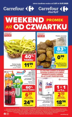 Carrefour Market - gazetka promocyjna Gazetka Weekend promek już od czwartku  do soboty 05.07