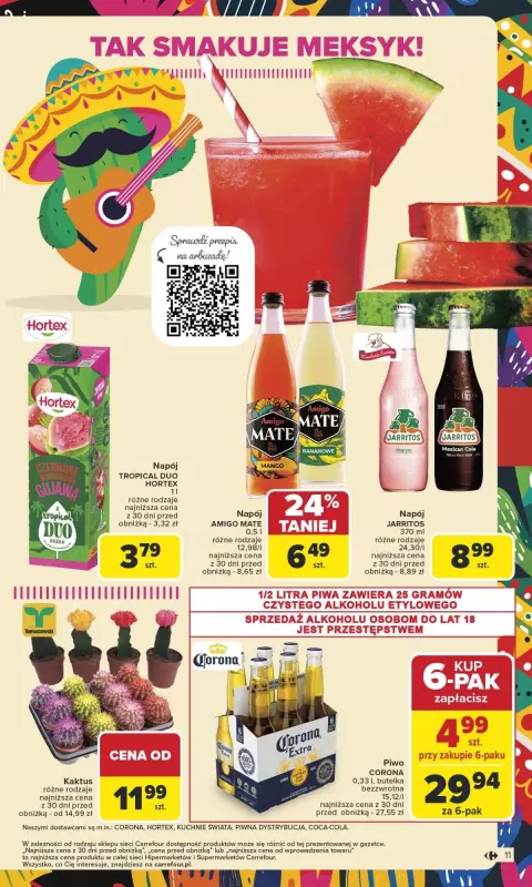Carrefour Market - gazetka promocyjna Gazetka Kuchnia meksykańska od poniedziałku 07.07 do soboty 19.07 - strona 11