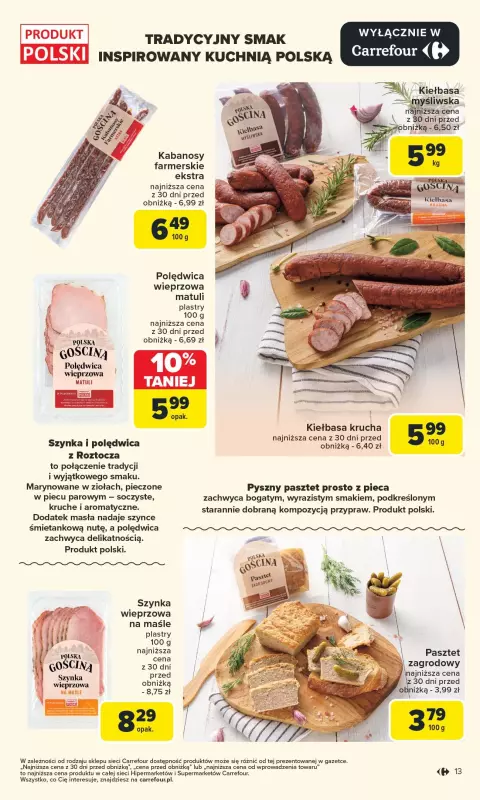 Carrefour Market - gazetka promocyjna Gazetka Kupujemy lokalnie od poniedziałku 07.07 do soboty 19.07 - strona 13