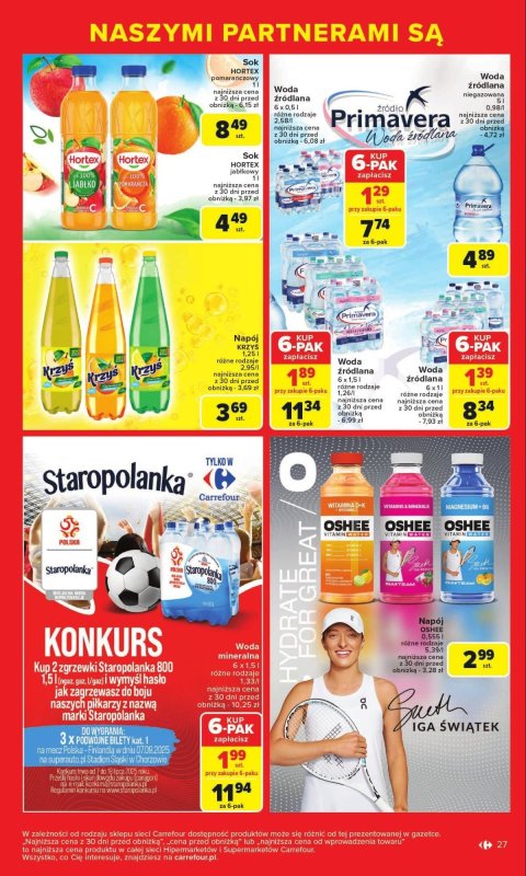 Carrefour Market - gazetka promocyjna Gazetka Markowe okazje od poniedziałku 07.07 do soboty 19.07 - strona 27