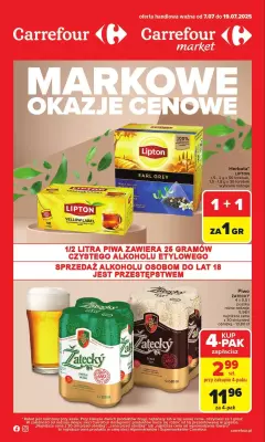 Carrefour Market - gazetka promocyjna Gazetka Markowe okazje od poniedziałku 07.07 do soboty 19.07
