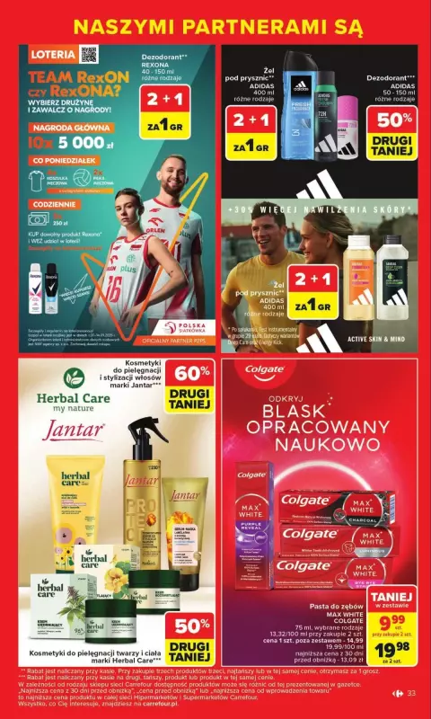 Carrefour Market - gazetka promocyjna Gazetka Markowe okazje od poniedziałku 07.07 do soboty 19.07 - strona 33