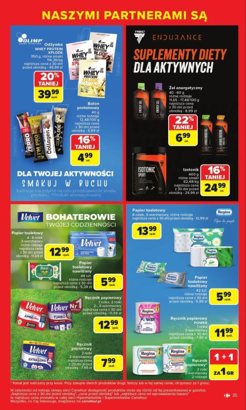 Carrefour Market - gazetka promocyjna Gazetka Markowe okazje od poniedziałku 07.07 do soboty 19.07 - strona 35
