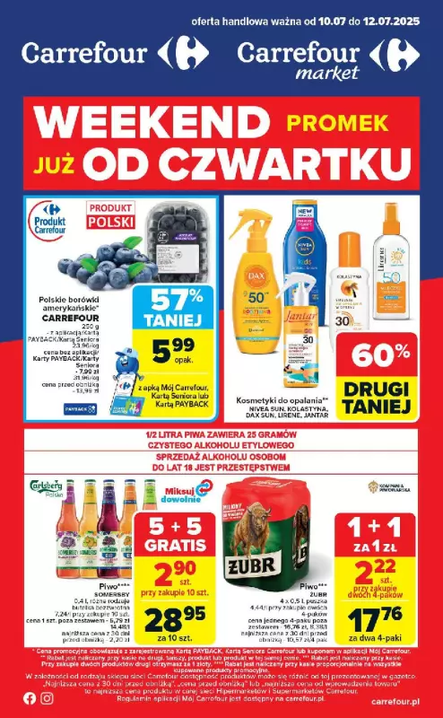 Carrefour Market - gazetka promocyjna Weekend promek już od czwartku  